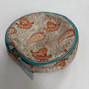 Fabric Jewelry Travel Case Pouch Boho Oriental